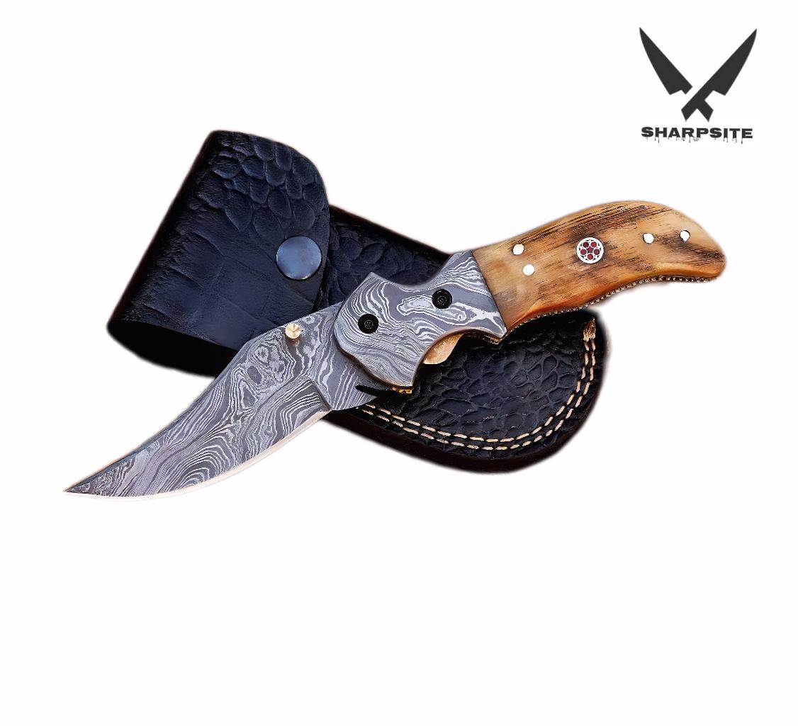 Thunderclap Damascus Pocket Knife (SS-PO03)